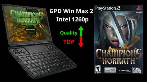 GPD Win Max 2 Champions Of Norrath PS2 PCSX2 Intel 1260p YouTube