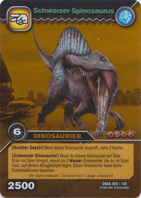 Image - Spinosaurus Black TCG Card (foreign).jpg - Dinosaur King