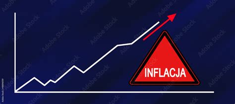 Inflacja wzrost inflacji w Polsce i na świecie Illustration Stock