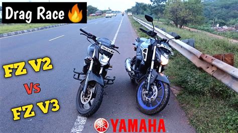 Yamaha Fz V Vs Yamaha Fz V Drag Race Watch Full Video Fzv Fzv