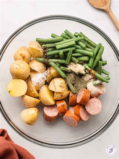 Air Fryer Kielbasa And Veggies 15 Minute Meal Belly Full