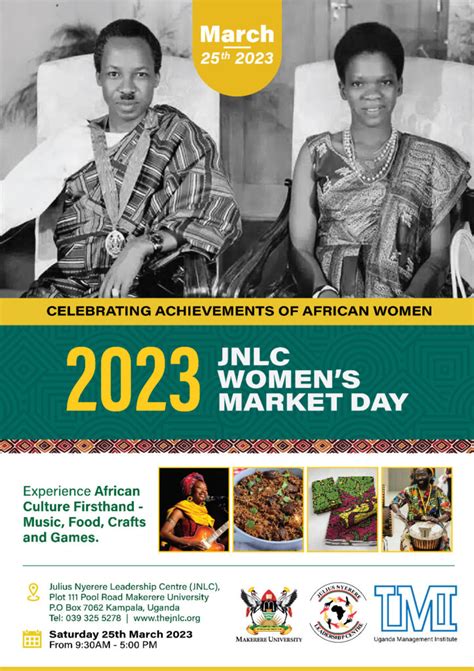 Womens Market Day Cultural Bazaar Julius Nyerere Leadership Centre