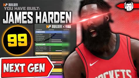 NBA 2K21 NEXT GEN JAMES HARDEN BUILD IS AN OFFENSIVE DEMIGOD 9 HOF