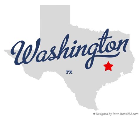 Map of Washington, TX, Texas