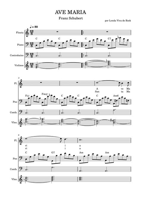 AVE MARIA Franz Schubert Partitura Pdf