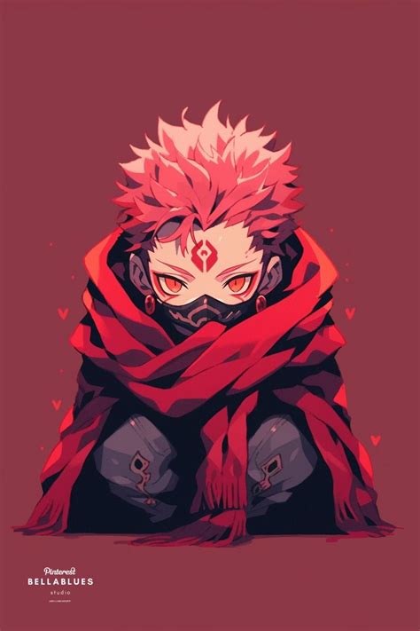 "Cute Sukuna: Jujutsu Kaisen's Cursed Spirit" | Cats art drawing, Anime chibi, Anime art