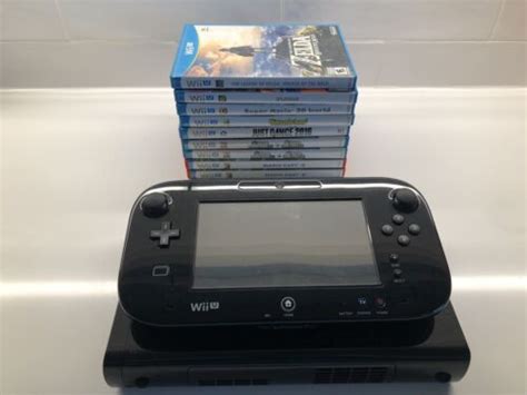 Nintendo Wii U 32GB Console Black With Games Bundle Mario Zelda