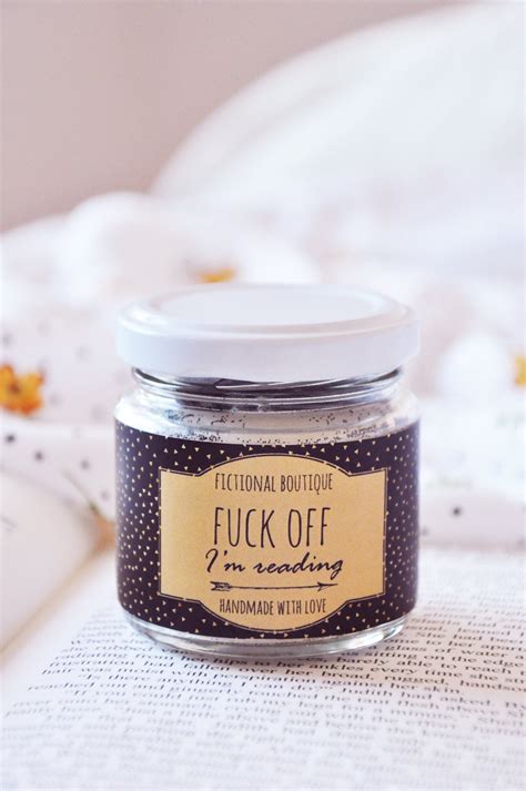 Fuck Off I M Reading Candle Bookish Candle Palm Wax Etsy