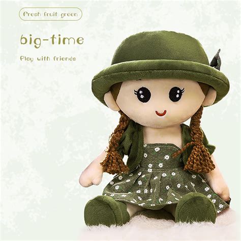 Baby Girls Soft Doll Cute Cuddly Stuffed Toy Girl Decoration Companion ...