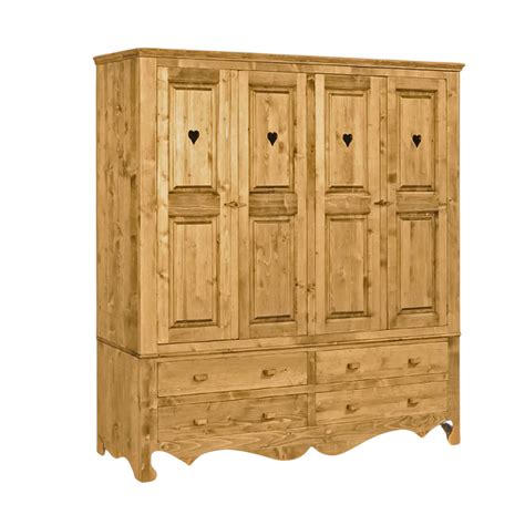 Grande Armoire Portes En Pin Massif D Coration Montagne