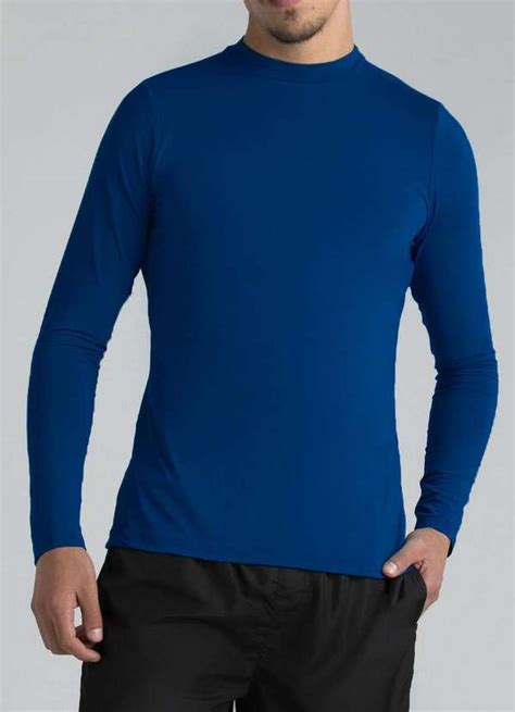 Camiseta Masculina Slim Enfim 1000112035 00336 Azul Meias Sao Jorge