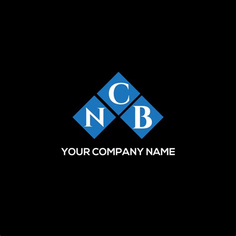 NCB letter logo design on BLACK background. NCB creative initials ...