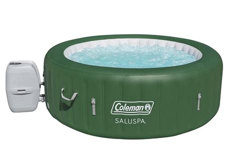 Coleman Saluspa Inflatable Hot Tub Portable Hot Tub W Heated Water System Bubble Jets