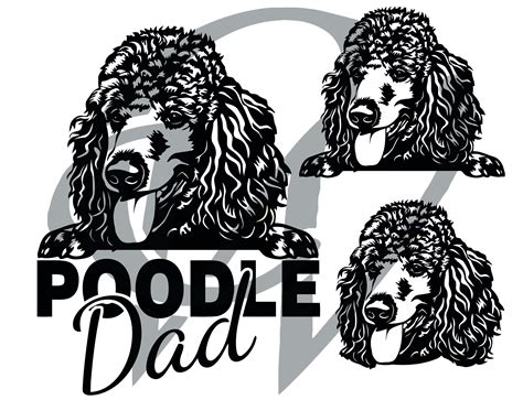 Pudel Silhouetten Dxf Hund SVG Dateien für Cricut Clipart Etsy de