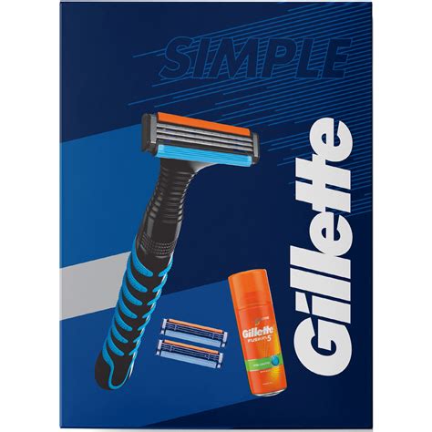 Set Cadou Gillette Sensor Aparat De Ras Lame De Rezerva Gel De