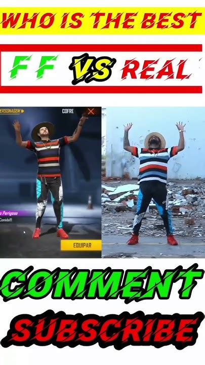 Free Fire Emote Vs Real Life Emote🥰👀🤯viral Shorts Sunkygammer Youtube