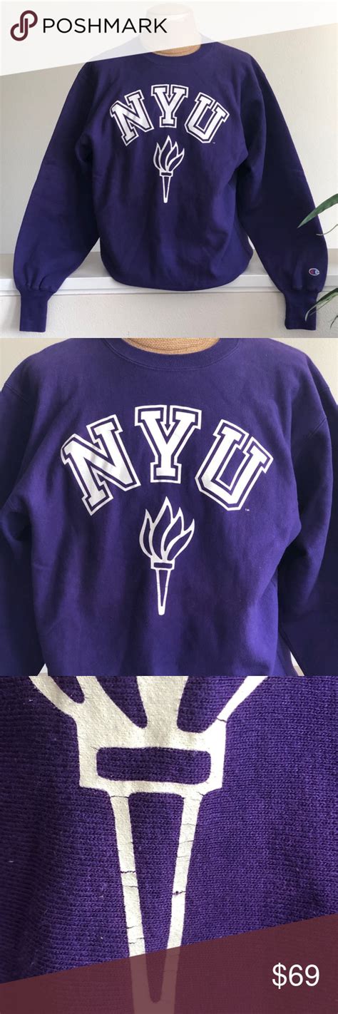 Vintage 80’s NYU Champion Sweatshirt | 2XL Vintage 80’s NYU Champion ...