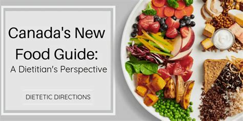 Canadas New Food Guide Dietetic Directions Dietitian And