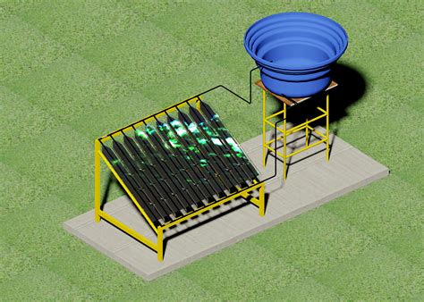 Solar Water Heater Autocad Blocks Design Talk