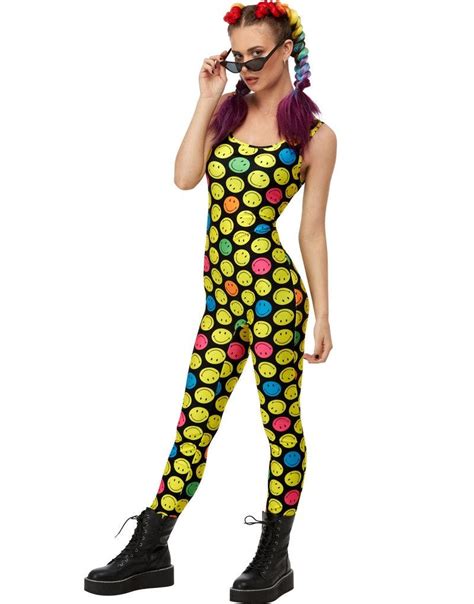 Jumpsuit Bodysuit Med Smileys Motiver Andre Andre Temaer Kostymer Etter Tema Kostymer