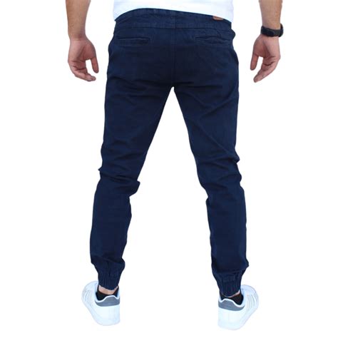 Jogger De Gabardina Stretch Color Azul Marino