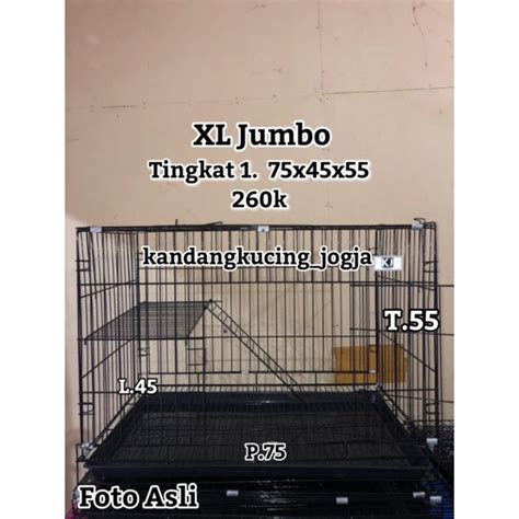 Jual Kandang Kucing Ukuran 75x45x55 Shopee Indonesia