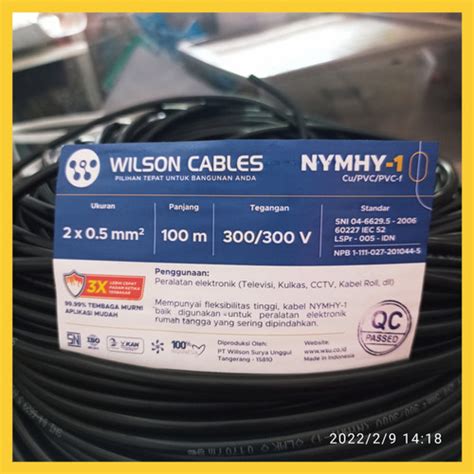 Jual Kabel Listrik NYM Serabut 2x0 5 SNI Wilson Cable Roll Putih