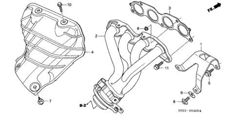 Exhaust Manifold 2003 Honda Civic 3 Door SI KA 5MT