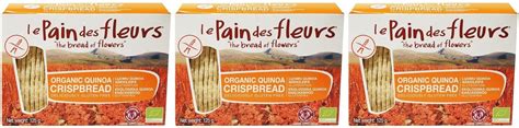 Amazon 3 Pack Le Pain Des Fleurs Org Quinoa Crispbread