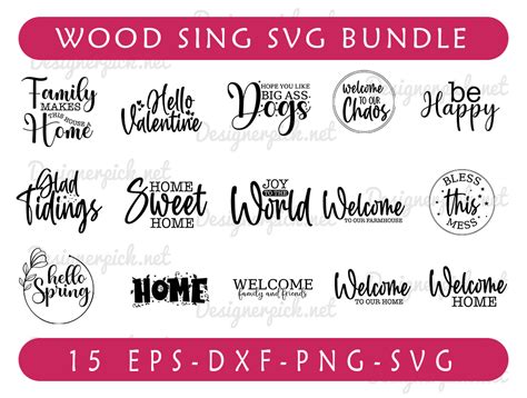 Wood Sign SVG Bundle - Best Quality Design Bundle