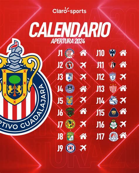 Calendario De Chivas Apertura 2024 Todos Los Partidos Fechas Y