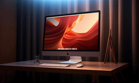 Premium AI Image Apple IMac Pro Display XDR Mockup