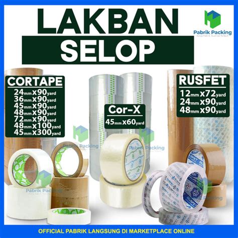 Jual Plakban Lakban Cokelat Bening Selotip Solatip OPP Tape Isolasi