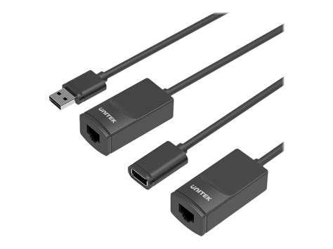 Unitek Y-UE01001 - transmitter and receiver - USB extender - USB ...