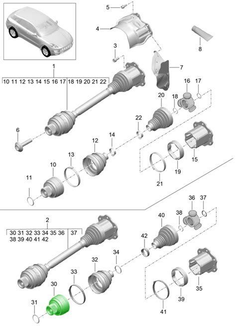 Cv Joint Outer For Porsche Macan A A Design