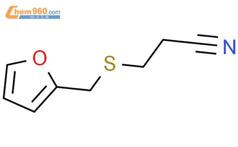 70296 72 9 Propanenitrile 3 2 furanylmethyl thio 化学式结构式分子式mol