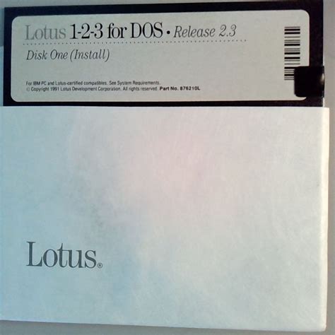 Lotus 1-2-3 Release 2.3 (1991) : Lotus Development Corporation : Free Download, Borrow, and ...