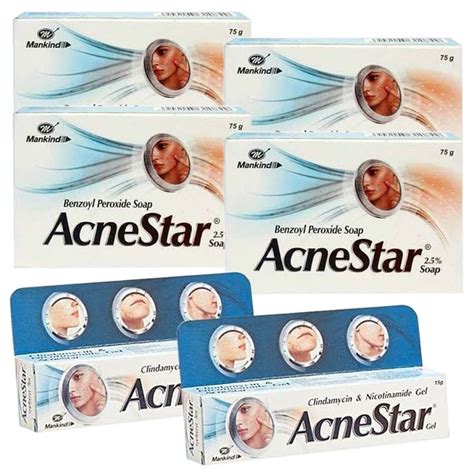 Mankind Acnestar Soap And Removal Gel Pack Of 6 Bit Ly 37bgd0v