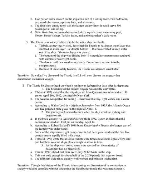 Sample Informative Speech Outline Three Parts Download Printable Pdf Templateroller