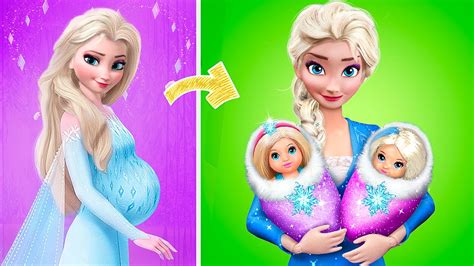 Elsa And Anna Growing Up 32 Frozen DIYs YouTube