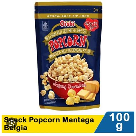 Jual POPCORN OISHI COKLAT CARAMEL BUTTER100G Shopee Indonesia