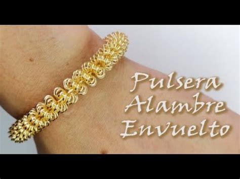 Pulsera De Alambre De Cobre Recubierto Envuelto Curso Alambrismo