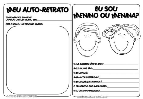 Atividade Sobre Identidade Para Educação Infantil BRAINCP