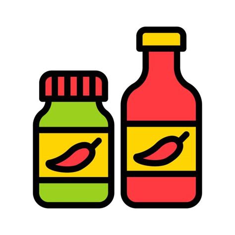 Chili Sauce Bottle Illustrations Royalty Free Vector Graphics And Clip Art Istock