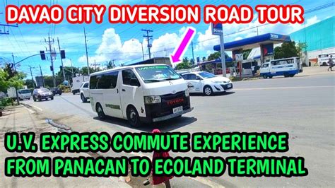 UV EXPRESS VAN COMMUTE EXPERIENCE SA DAVAO CITY FROM PANACAN TO ECOLAND