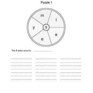 Spelling Word Wheel Puzzle 150 Word Scramble Games Printable PDF With