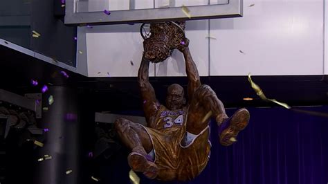 Shaq Statue Unveiled at Staples Center