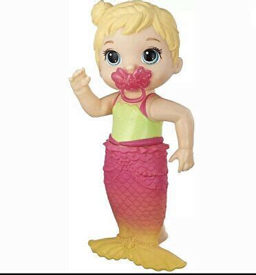 Baby Alive Lil Splashes Mermaid Blonde Hair Doll New EBay Baby Mermaid Baby Alive Baby