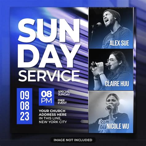 Premium Psd Church Event Social Media Flyer