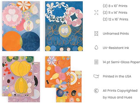 Haus and Hues Hilma Af Klint Impresiones artísticas famosas póster